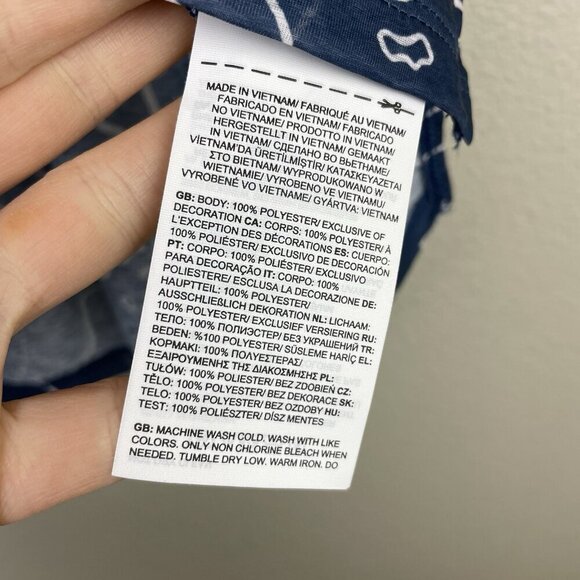 The North Face Women's Medium Sunriser Blue Map Trail Print Short Sleeve T-Shirt - Picture 8 of 13